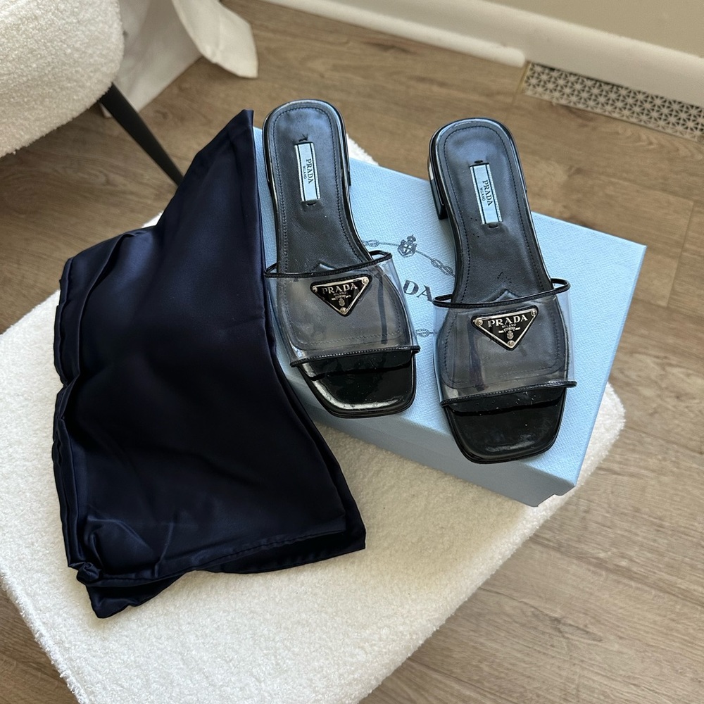 Prada Black Women's Slide Sandals